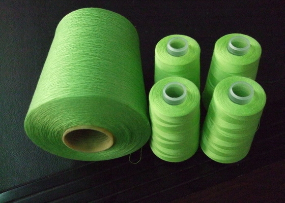 Green White 100% Polyester Sewing Yarn 60s/2 For Sewing Thread