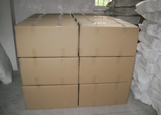100% Raw White Polyester Ring Spun Yarn For Common Fabric Sewing