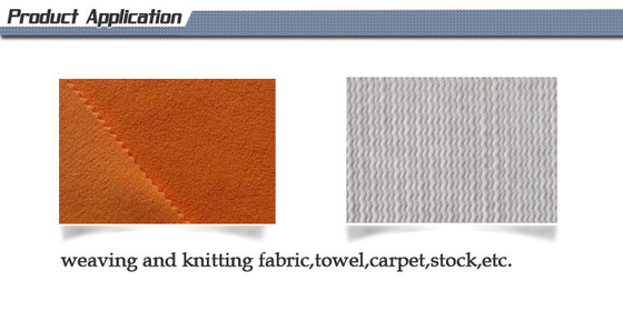 100% Polyester Dope Dyed High Tenacity Spun Polyester Yarn / Mercerized Cotton Yarn